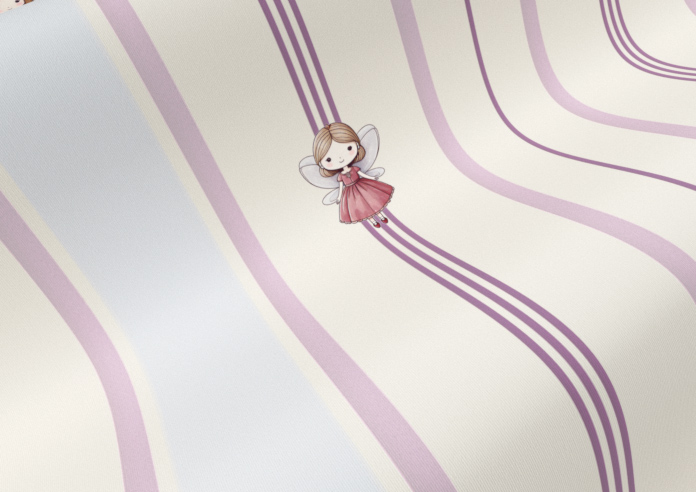 Fairy Cakes, Fairy Stripe Sponge - Twist&Fit Roller Blind - Image 4